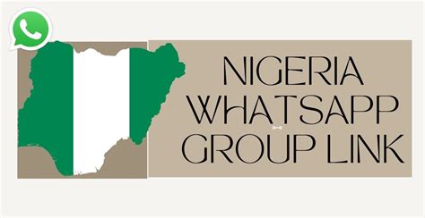 168 WhatsApp Group Links in Nigeria .